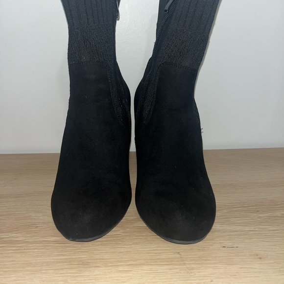 Torrid Faux Suede Textured Sock Bootie - Picture 5 of 9